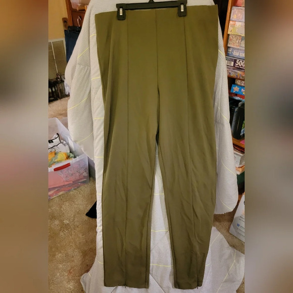 Biltmore XL Olive Green XL Pants Pullon Zip at Ankle - Picture 1 of 5